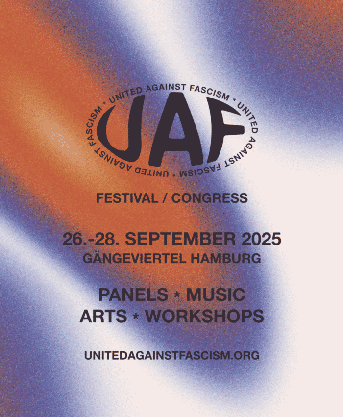 Edition Nautilus beim UNITED AGAINST FASCISM Festival
